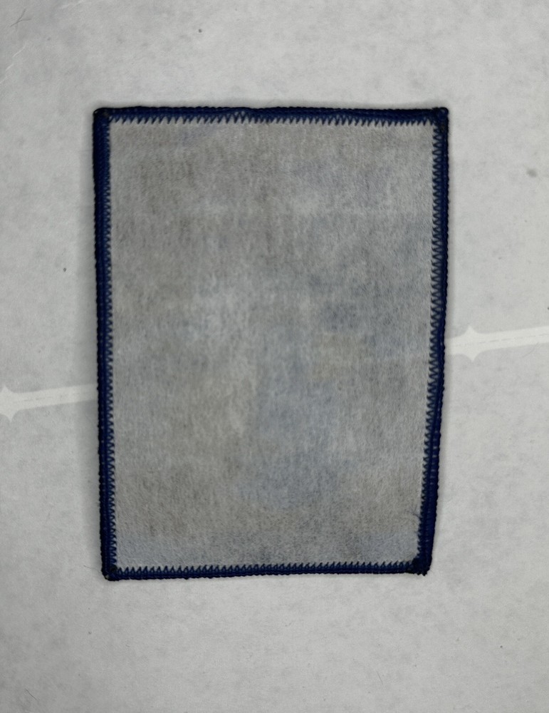 ERNEST, SCARED STUPID, BLUE BORDER, 3.5X3 INCHES, WOVEN PATCH