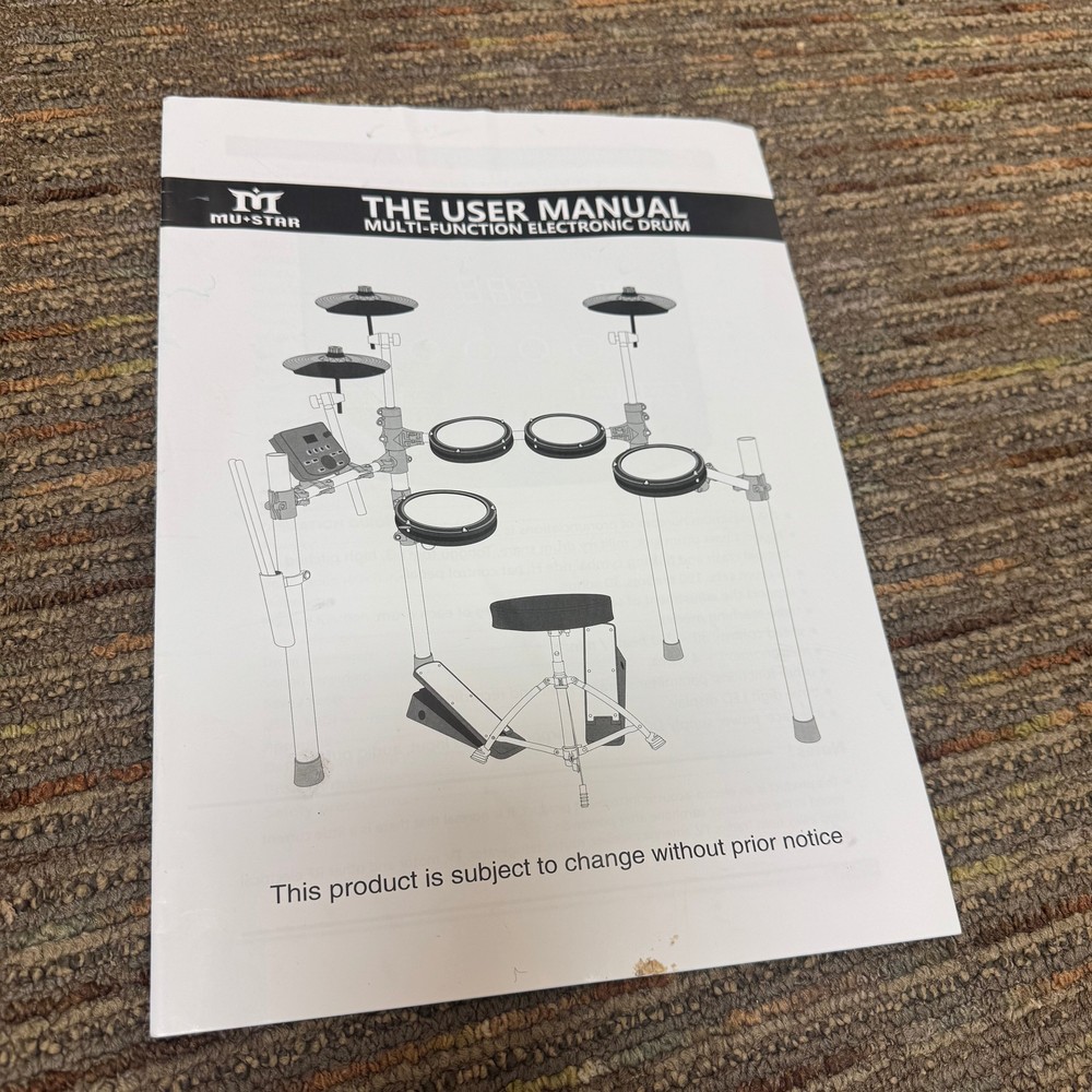 Mu-Star Electronic Drums without Sound Module