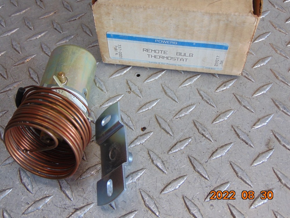 POWERS 357-0001 REMOTE BULB THERMOSTAT - QUANTITY - FREE SHIPPING