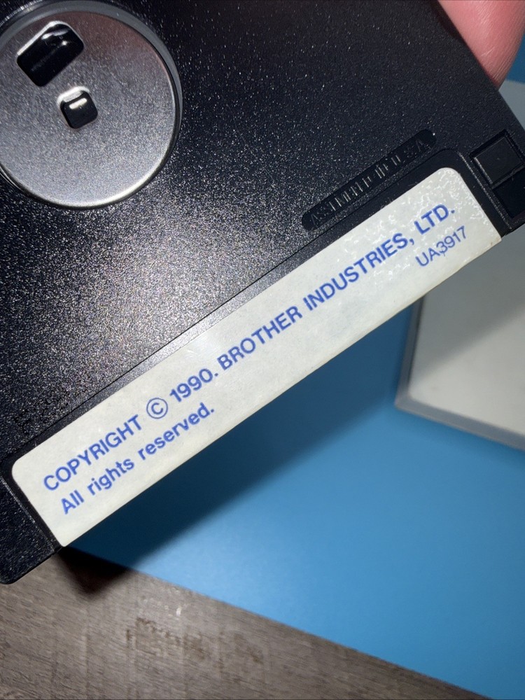 Brother WP-3400 Word Processor User Guide Manual W/ Original Program Floppy Disk