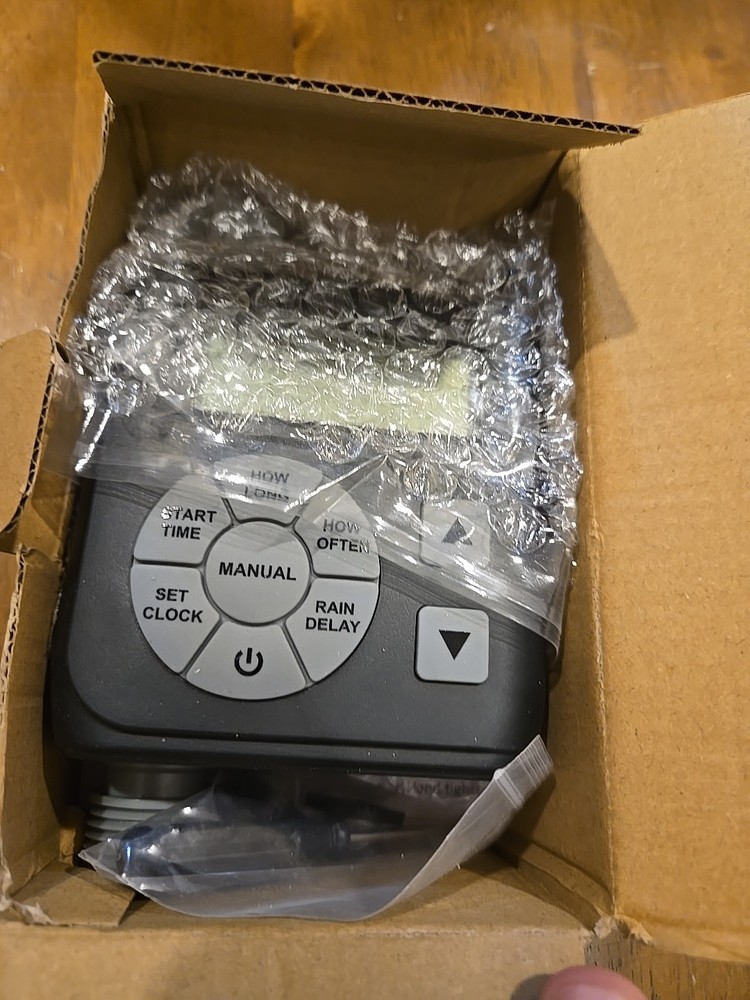 HTM-01G Digital Outdoor Sprinkler Controller Timer Black Manual Rain Delay