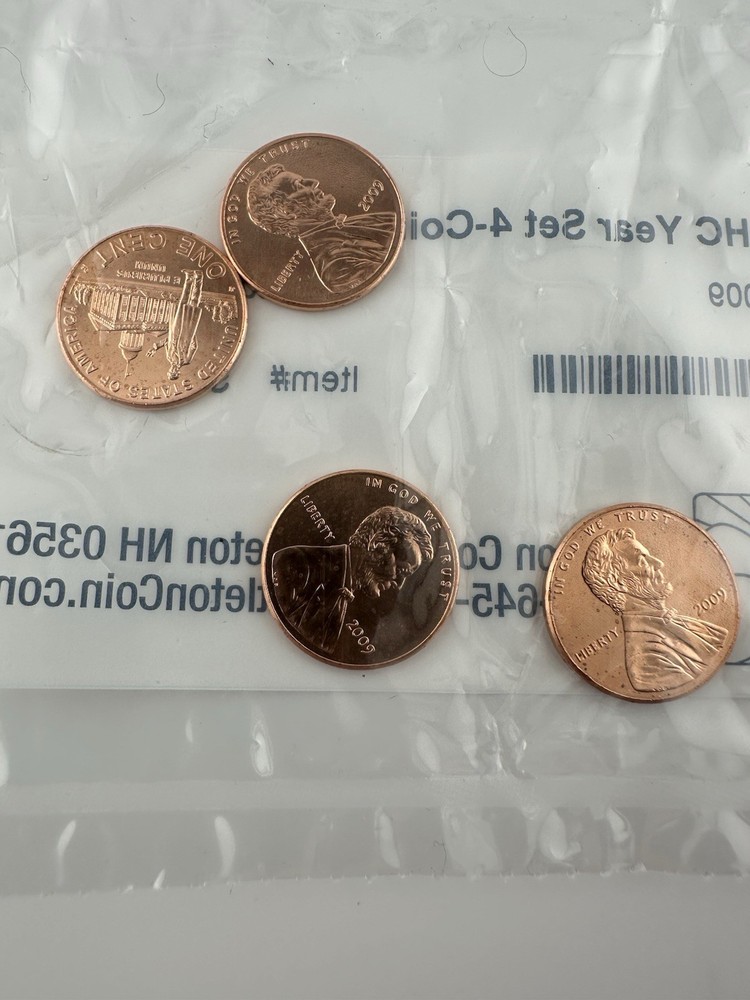2009 Lincoln Head Cent 4 Coin Set Uncirculated