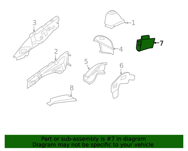 Genuine GM Rear Rail 13168047