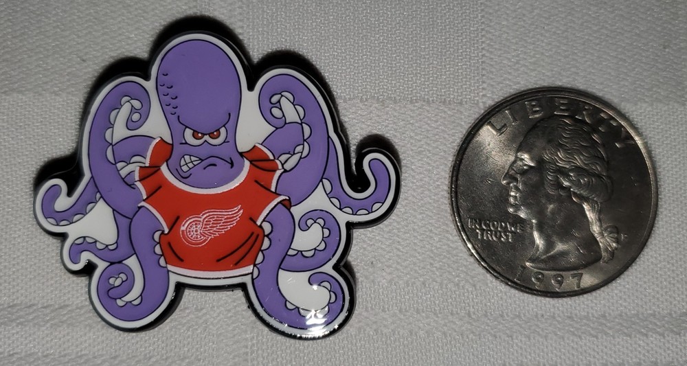 Detroit Red Wings Octopus Pin
