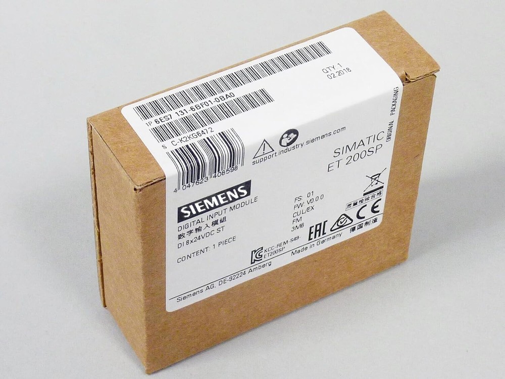 New Siemens 6ES7131-6BF01-0BA0 6ES7 131-6BF01-0BA0 ET 200SP Digital input module