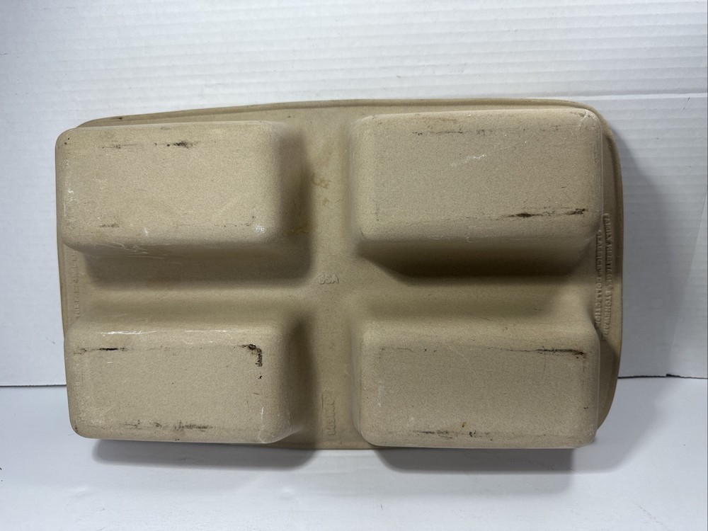 Pampered Chef Stone 4 Mini Loaf Pan 1418 Bread
