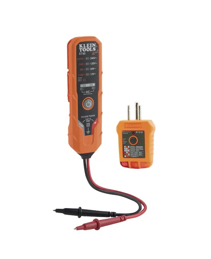 Klein Tools Digital AC/DC Voltage and GFCI Receptacle Test Kit