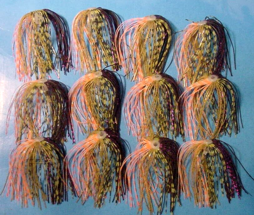 12 ~ BIO-FLEX® Silicone Spinnerbait Skirts *Pro-Tie ~ X-Factor Bluegill ~