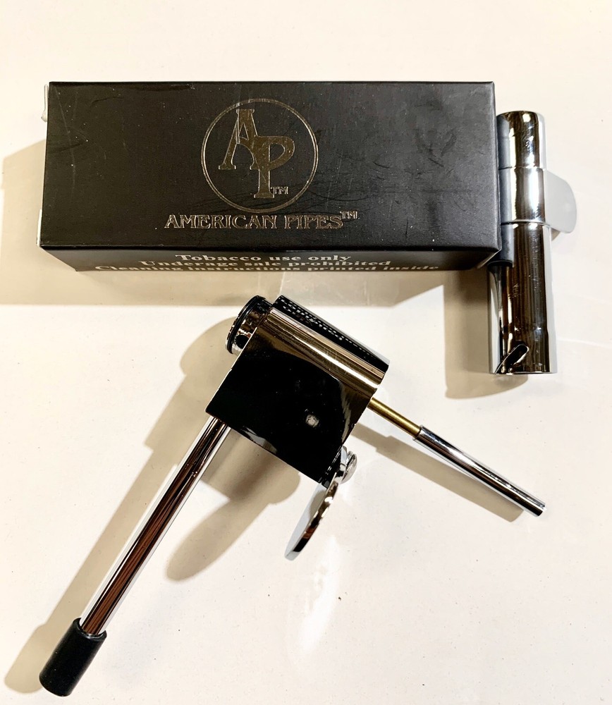 ORIGINAL AMERICAN PIPES™ TRAVELLER™ PIPE DELUXE CHROME PLATED SOLID BRASS