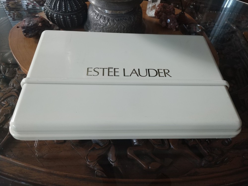 Vintage 1980s Estee Lauder makeup storage display case