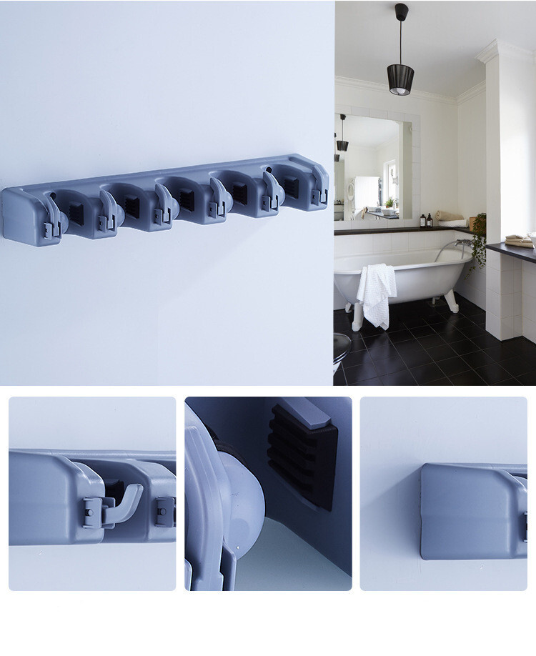 Simplistic | Bathroom Mop / Broom Holder