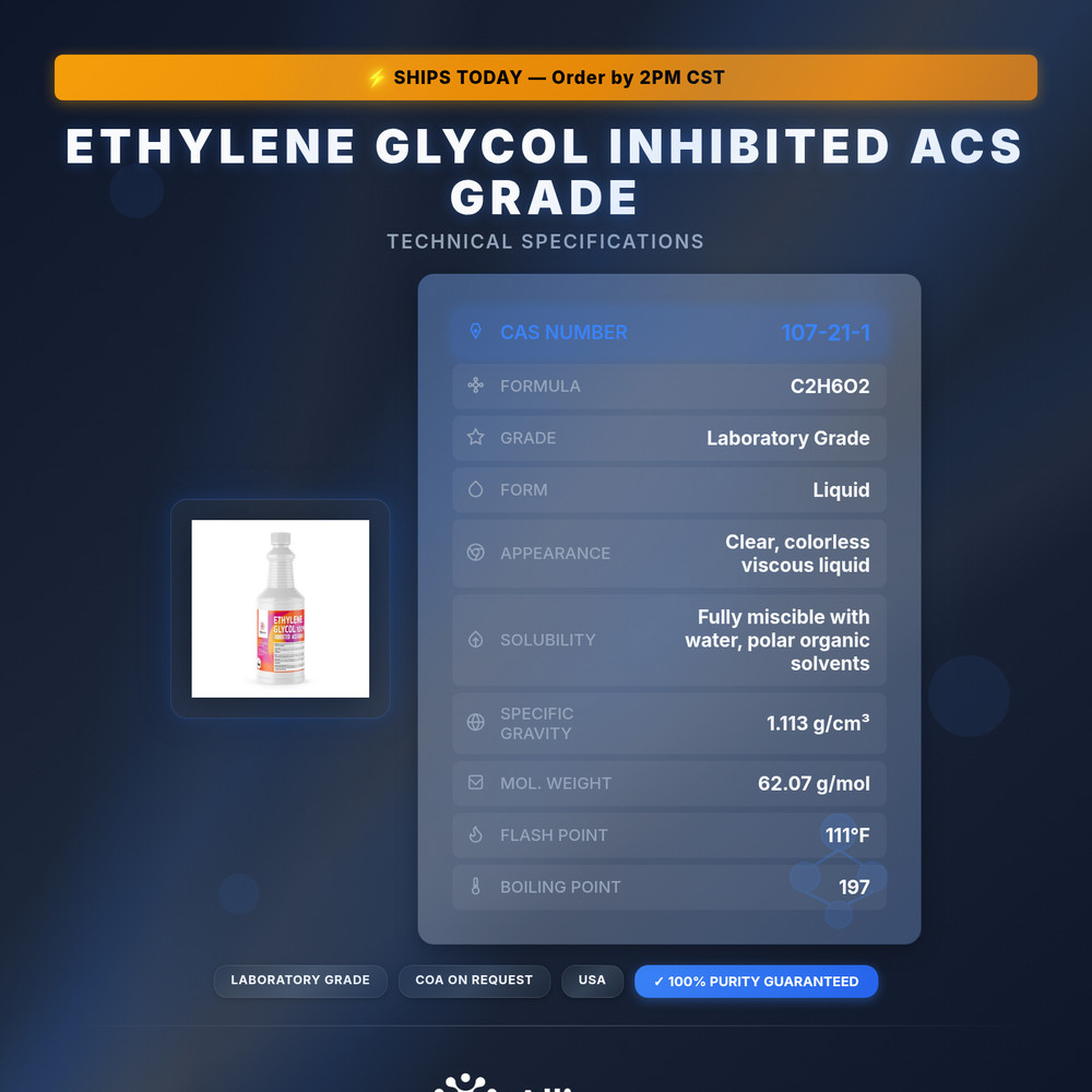 Ethylene Glycol Inhibited ACS Grade - 1 Quart