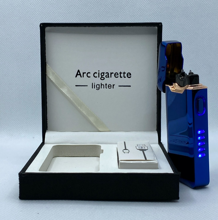 USB Plasma Arc Lighter – Windproof Flameless Electric Lighter Gift Box