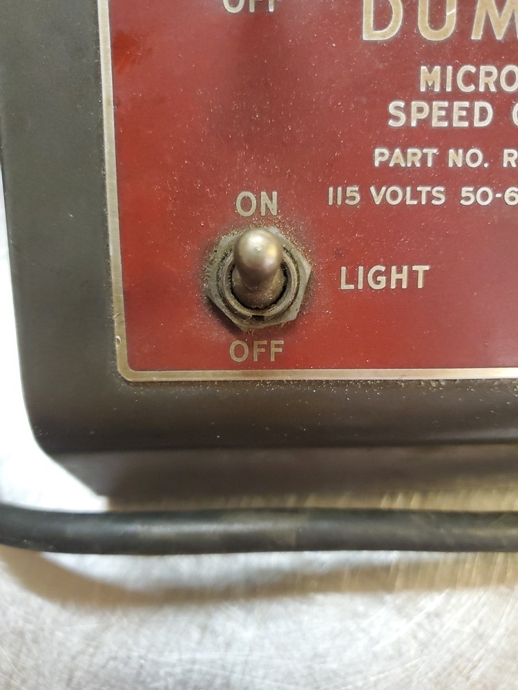 Dumore Micro Drill Speed Control