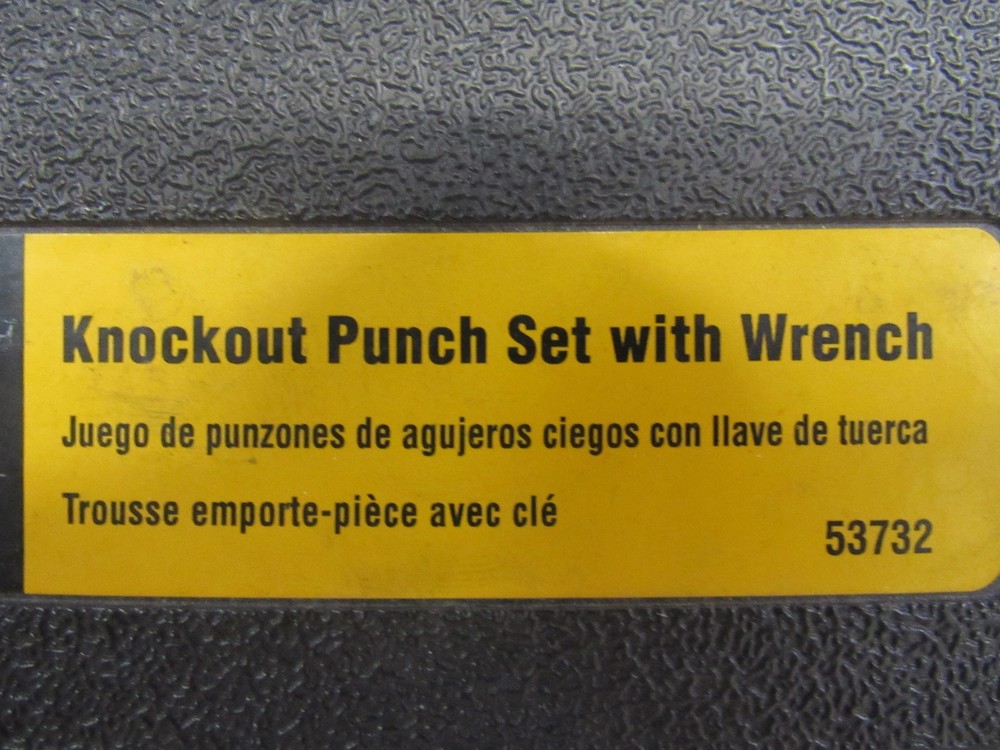Klein Tools Knockout Punch Set 53732SEN With Ratchet Wrench
