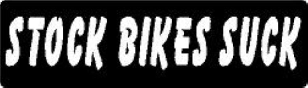 STOCK BIKES SUCK HELMET STICKER