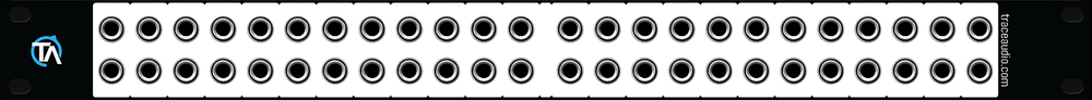 Single Blank Patch Bay Labels Compatible with Behringer Ultrapatch Pro PX3000
