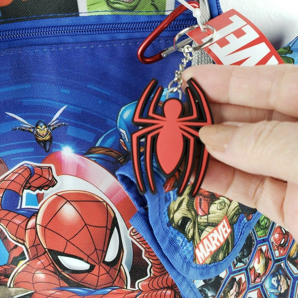 Marvel Heroes Set Backpack Lunch Tote Water Bottle NWT
