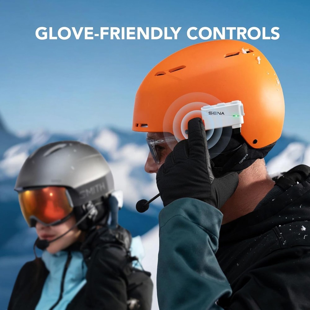 Sena SUMMIT X Snow Sports Mesh & Wave Intercom Bluetooth Communicator - White