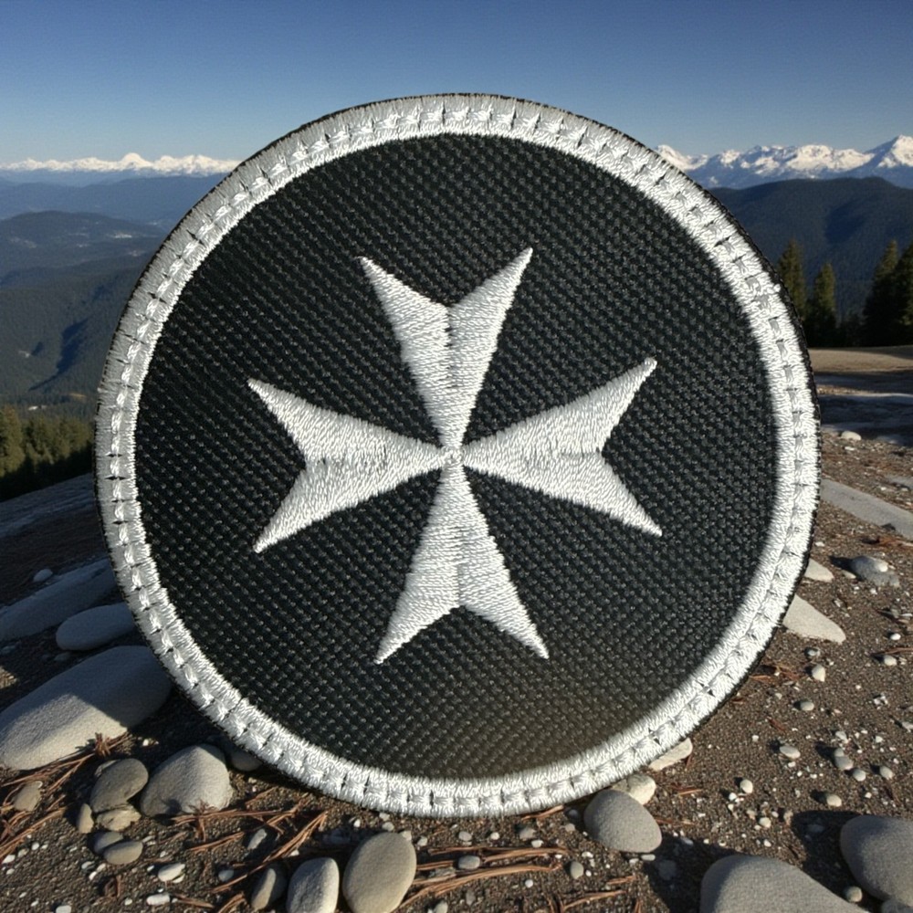 Black Templars Embroidery Patch 3" X 3"