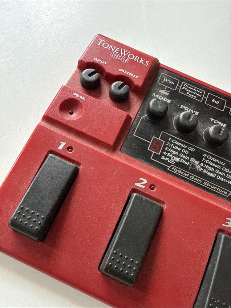 KORG TONEWORKS G1 Guitar Distortion Processor Multi-Effect Used tested