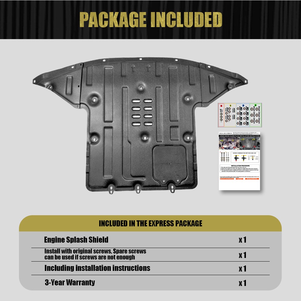 Front Engine Motor Splash Guard For Ford EXPLORER 2020-2024 Engine Shield Board