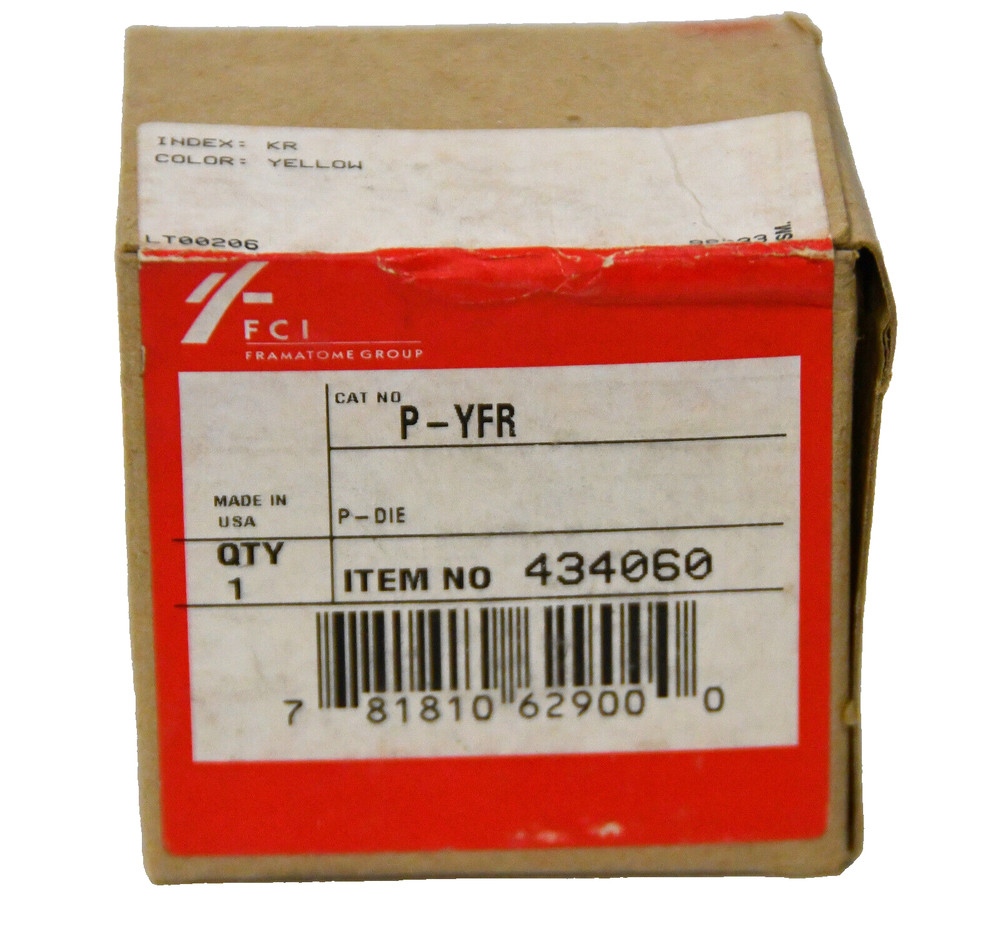 *NEW* Burndy P-YFR  Crimp Die PYFR