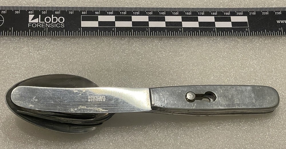 WWII German Three Piece Mess Fork, Spoon & Fork Set