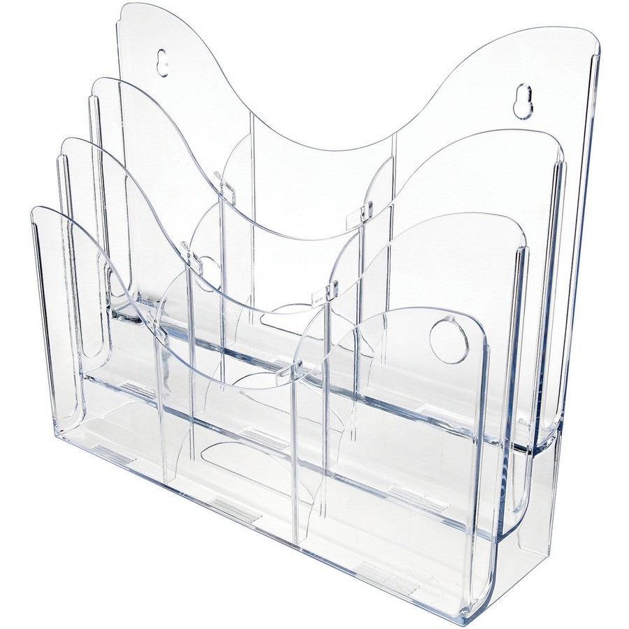 Deflecto 47631 3 Tier Document Organizer Clear 9 Compartments
