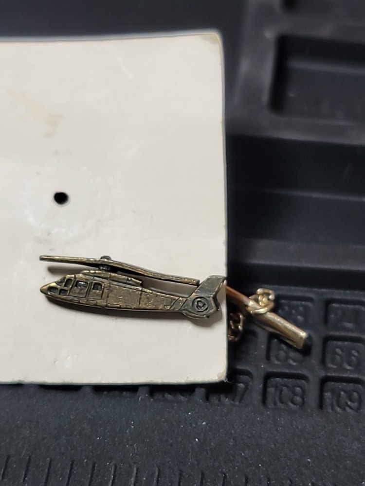Vintage Helicopter Tie Pin