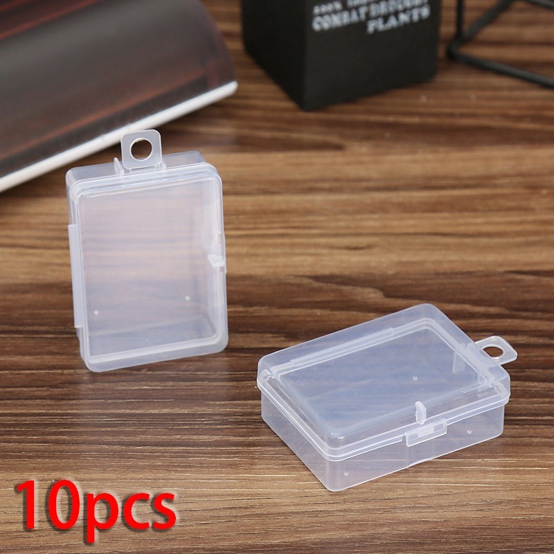 Accessory Storage Box Transparent 10pcs Case Container Holder Organizer