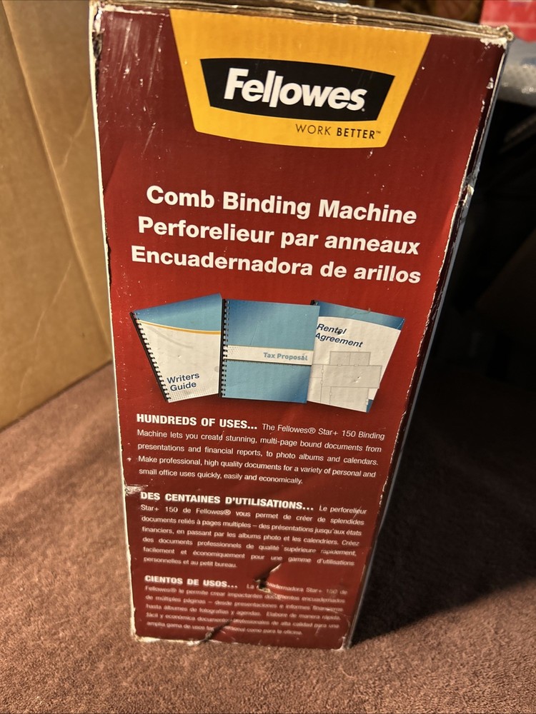 Fellowes 50065 Star +150 Manual Comb Binding Machine