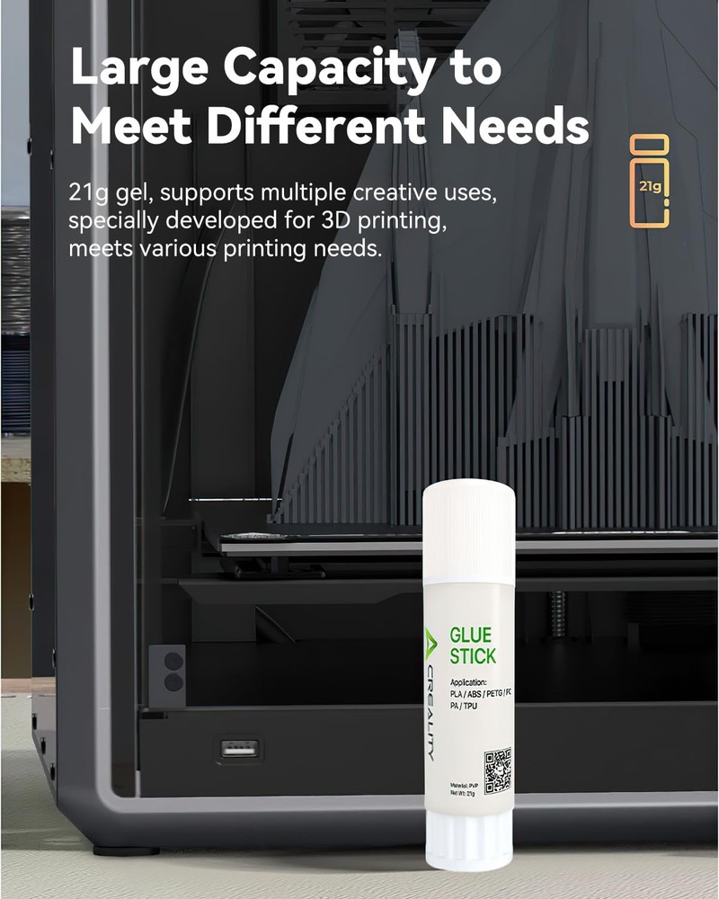 PVP Glue Sticks for 3D Printing - Low Odor, Easy Application, 4 Pack