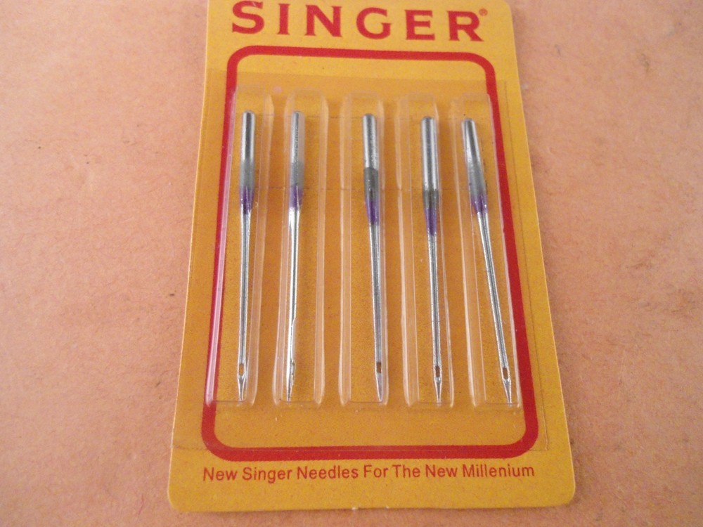 Genuine Singer Chromium Regular Point Needle - Size 16 -Type 2000-42 - 5pk