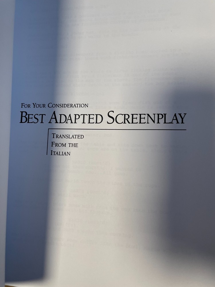 "Il Postino / The Postman" (1994) Screenplay, Academy Awards Edition