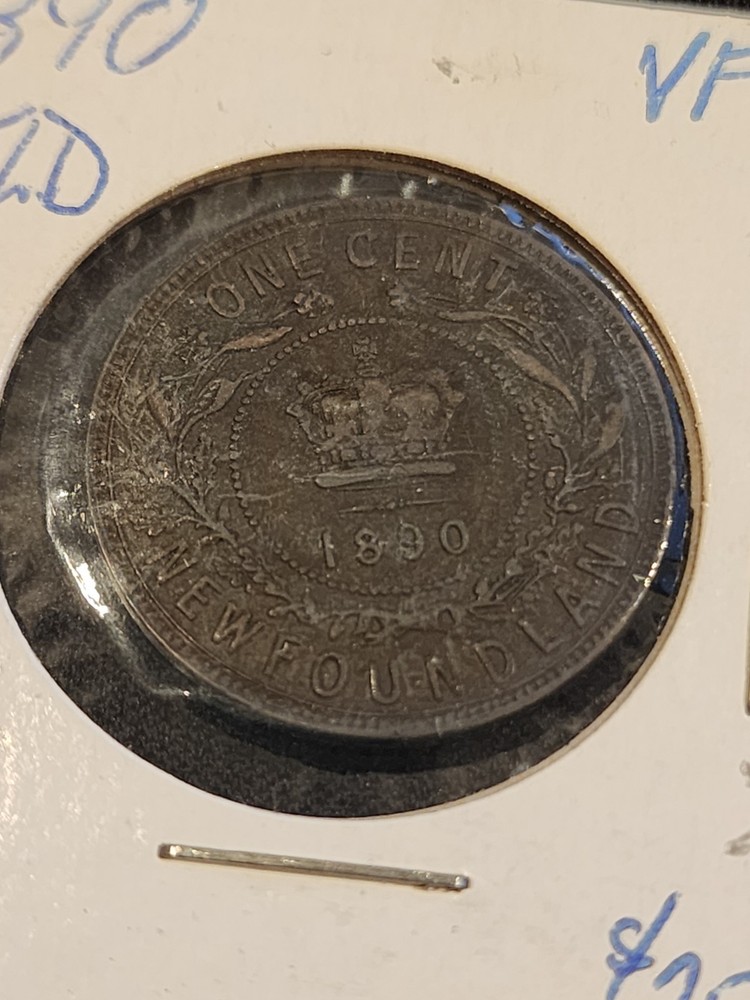 1890 Newfoundland 1 Cent Coin