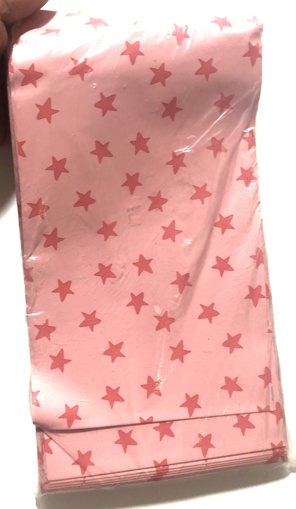 Poly Mailers 6x9” Pink Stars 100 Count