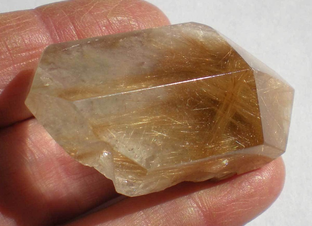 Himalayan Rutilated Quartz Polished Crystal r966