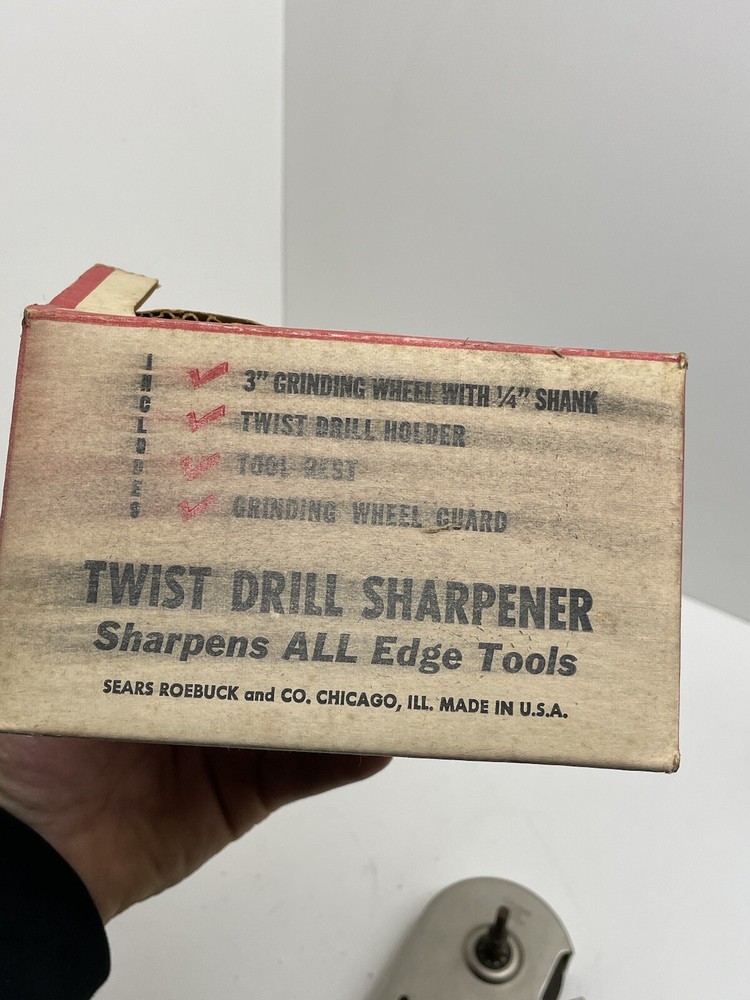 Vintage Sears Twist Drill Sharpener