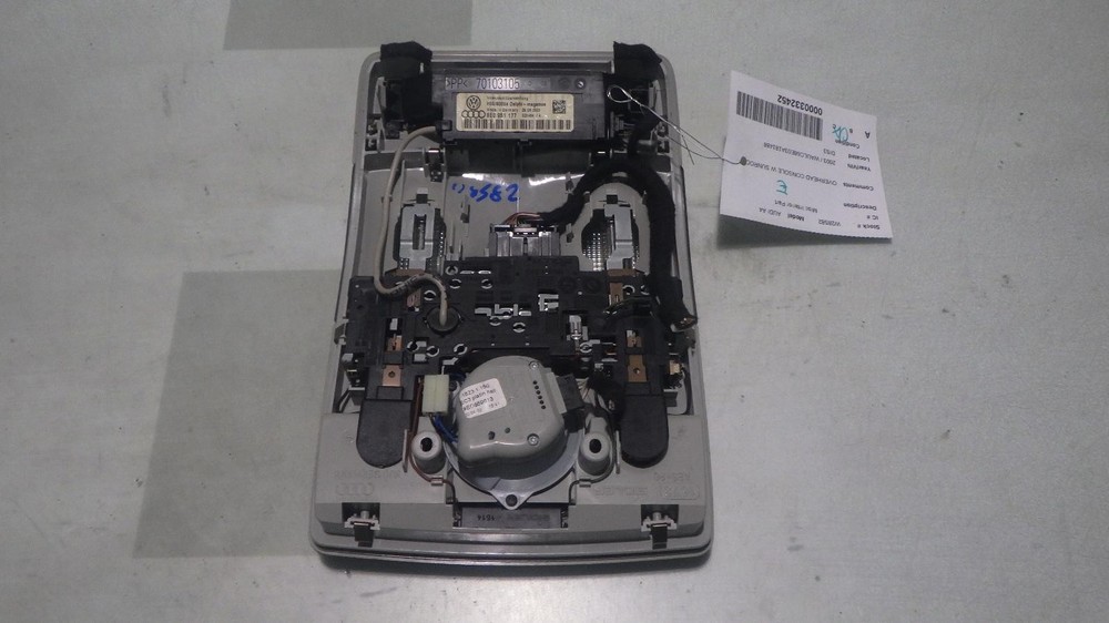 03 AUDI A4 OVERHEAD CONSOLE SUNROOF
