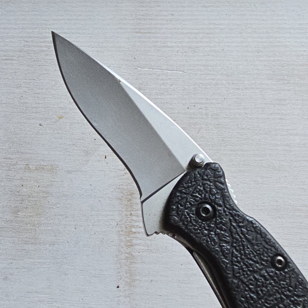 KERSHAW SCALLION ASSISTED OPEN KNIFE KEN ONION PLAIN EDGE BLADE