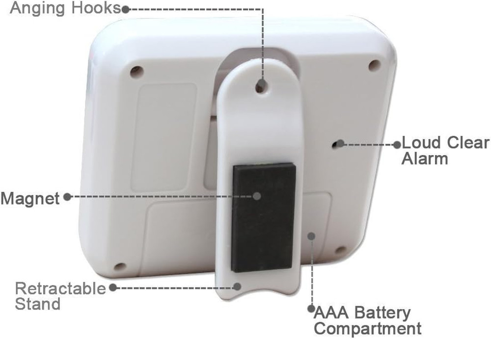 Digital Kitchen Timer Magnetic Countdown up Cooking Timer Clock with Magnet Back