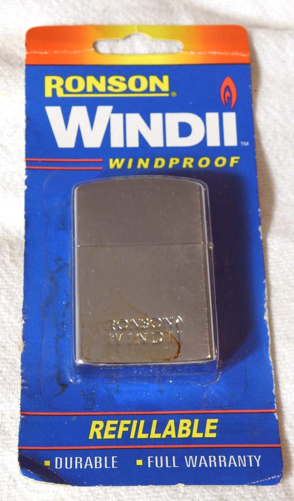 New Old Stock RONSON WINDII WINDPROOF Refillable Lighter