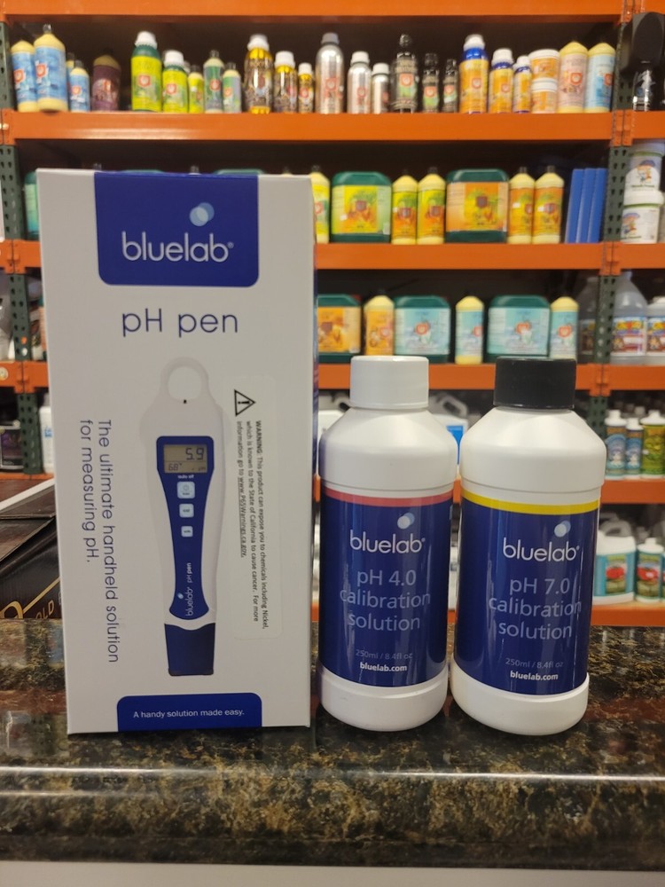 Bluelab Combo - pH Pen + 4.0 pH & 7.0 pH Calibration Solutions 250ml each bottle