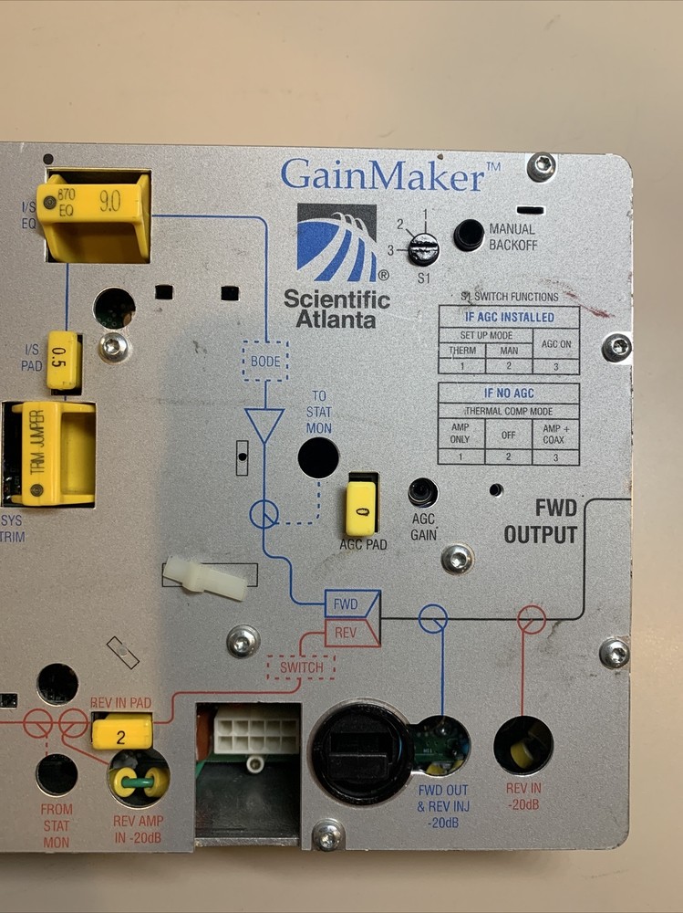 CISCO SCIENTIFIC ATLANTA GAINMAKER LINE EXTENDER AGC CABLE SYSTEM AMPLIFIER