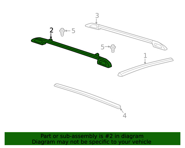 Genuine GM Side Rail 10337784
