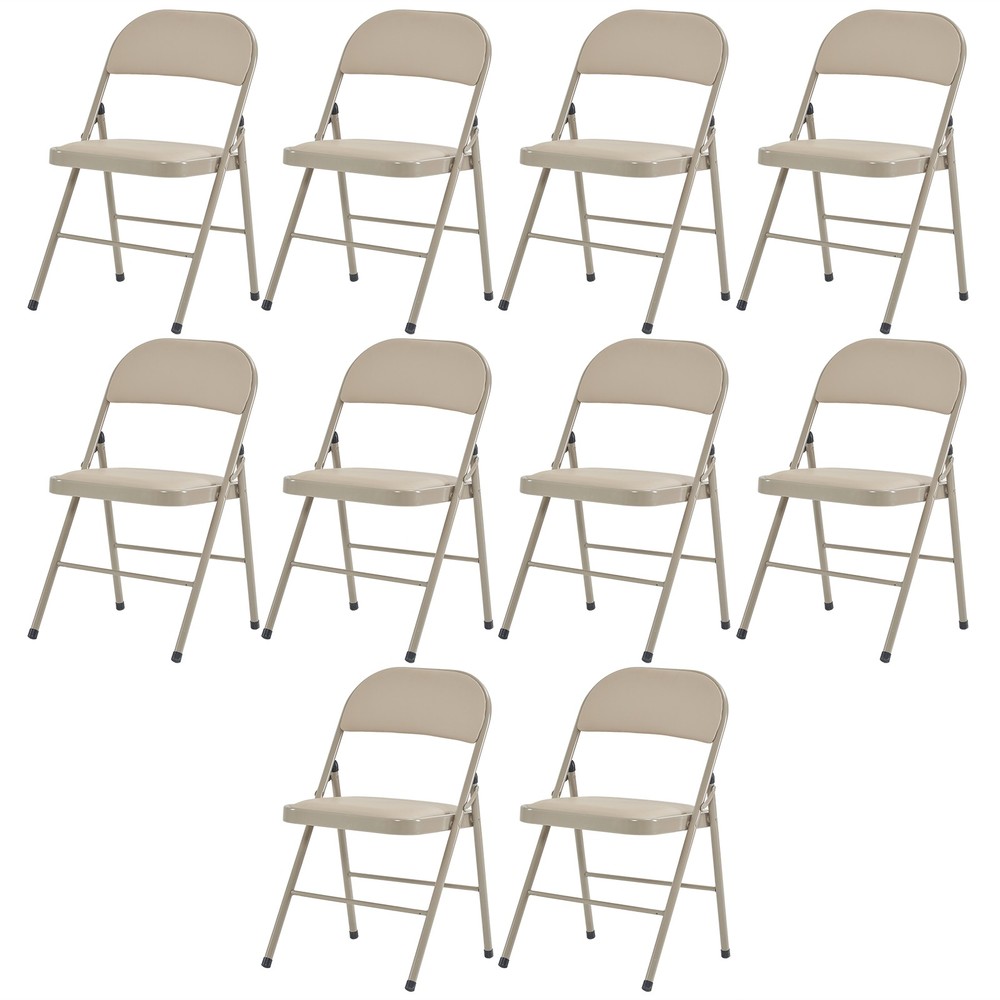 4pcs Elegant Foldable Iron & PVC Chairs for Convention & Exhibition Light -