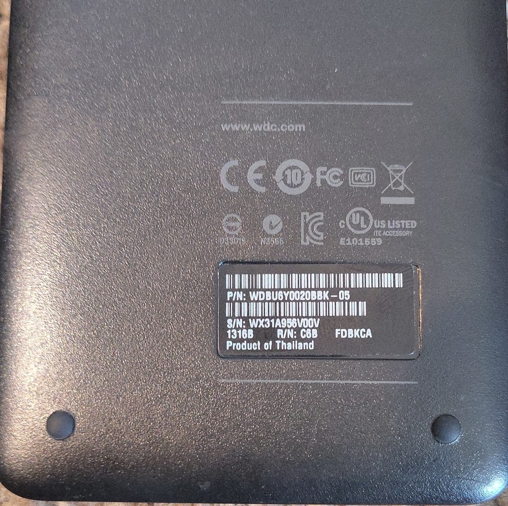 Western Digital Black 2.5 in WD Elements External Hard Disk Drive HDD USB 3.0