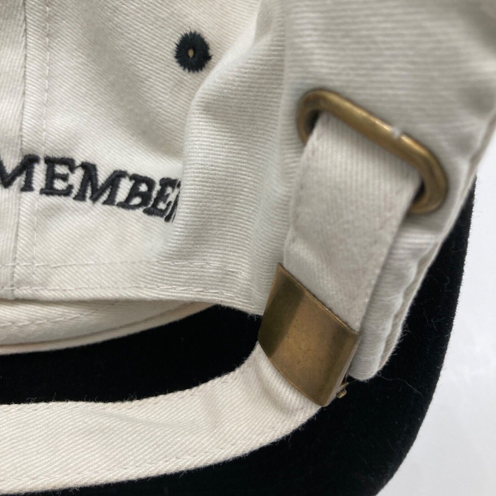 Bethpage Open Black 2002 Golf USGS Cap Hat Member Strap Back Beige and Black