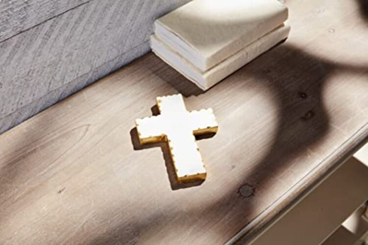 Mud Gold Edge Marble Cross